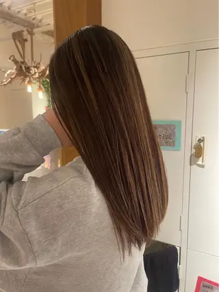 セミロング カラー WATANABE YUTOのヘアスタイル