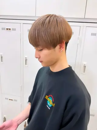 ショート メンズ 柔らか透明感カラー/ 内田圭祐のヘアスタイル