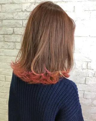 ミディアム カラー ヘアアレンジ 【池袋/スパイキー ショート】ⓝⓘⓜⓤのヘアスタイル