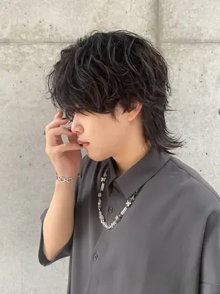 ショート カラー パーマ ヘアアレンジ メンズ メンズ特化酒井翔太 /メンズカット/名駅のヘアスタイル