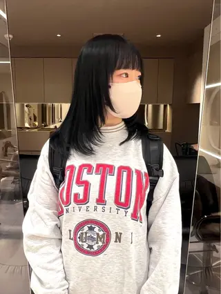 ミディアム rino🤍 恵比寿レイヤーカットのヘアスタイル