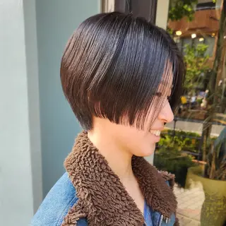 ショート ハヤシ マユ ✂ 府中美容室のヘアスタイル