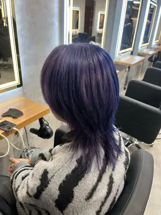 カラー 札幌ブリーチなし 👑ヒリュウのヘアスタイル