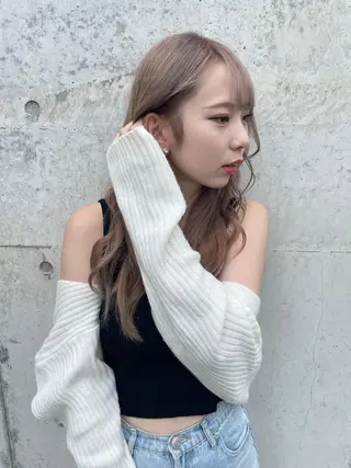 ロング 縮毛矯正 宮本晃成のヘアスタイル