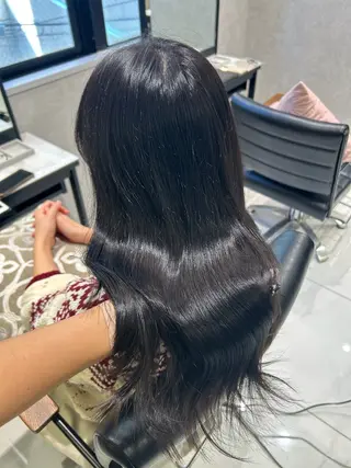 カラー 透明感カラー💙 束感マツエク🪼海月のマツエク・マツパデザイン
