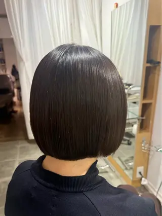 ミディアム 原宿♡透明感カラー♡ 縮毛矯正【MAYU】のヘアスタイル