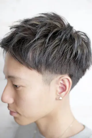 カラー メンズ ケアブリーチ /髪質 改善/古橋圭史郎のヘアスタイル