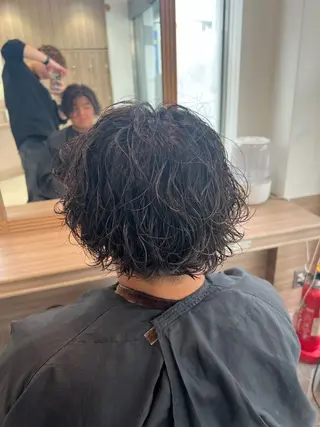 パーマ メンズ SENA 再現性 パーマと縮毛矯正のヘアスタイル
