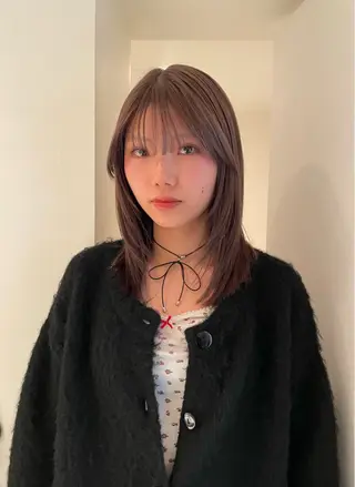 ミディアム カラー chiharu ボブ/レイヤーのヘアスタイル