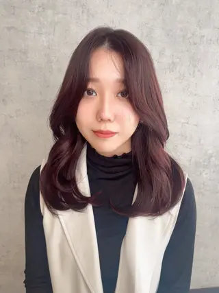 ミディアム KAEDE🎀 縮毛矯正＆パーマ特化のヘアスタイル