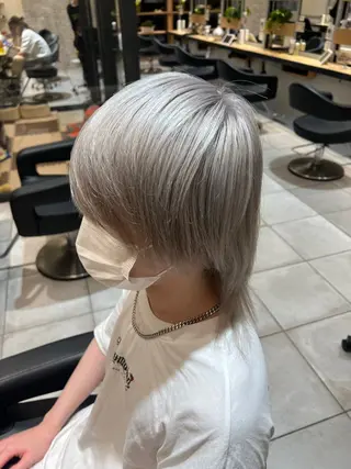 ミディアム カラー メンズ 寺田 翔のヘアスタイル