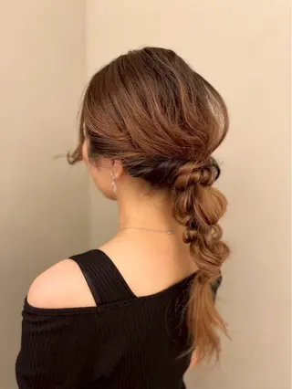 ロング ヘアアレンジ 林田ひより プロヘアテックのヘアスタイル