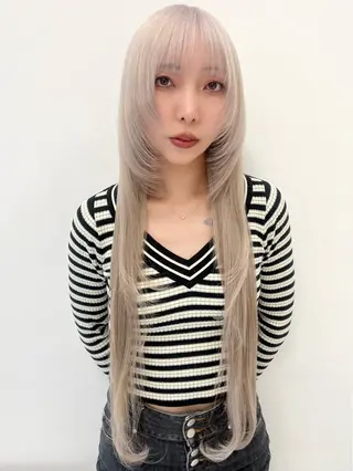 セミロング カラー HARU//原宿🤍 リピート率NO.1のヘアスタイル