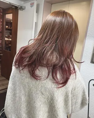 セミロング カラー 眞壁 華子のヘアスタイル