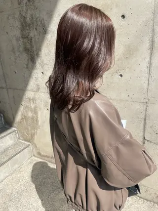 セミロング カラー 日高 香織のヘアスタイル