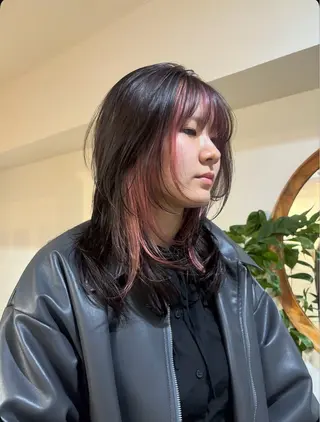 セミロング カラー cinq所属・ハイトーン/ラベンダ ー/ yuina🪄のヘアスタイル