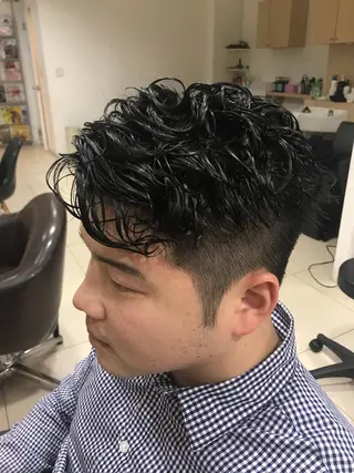 ショート パーマ 小川 舜人のヘアスタイル