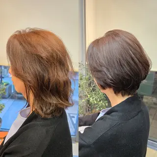 ショート カラー 野村 果音(カノン)のヘアスタイル