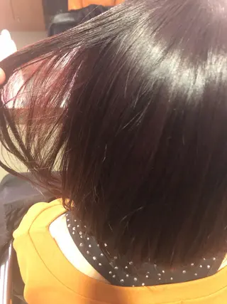 ミディアム カラー 推しカラー オタク美容師 山本のヘアスタイル
