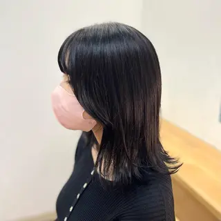 ミディアム 冨田 豊のヘアスタイル
