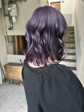 ロング カラー 森岡 紗羽のヘアスタイル
