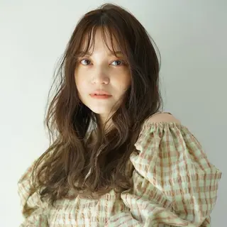 セミロング カラー パーマ 髪質改善ストレート✨ パーマヘア✨YUKIのヘアスタイル