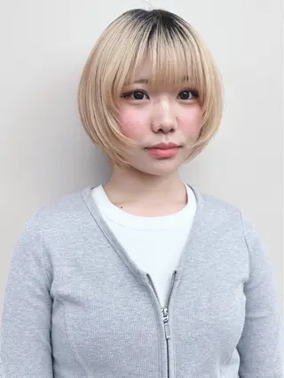 ショート ボブ/ゆるふわ ボブパーマ/とういのヘアスタイル