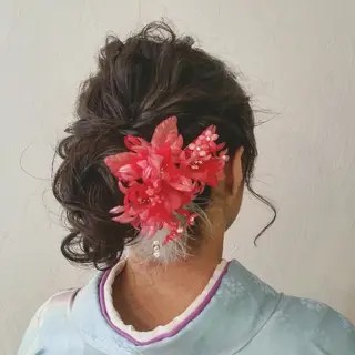 セミロング カラー ヘアアレンジ 前田 裕介のヘアスタイル