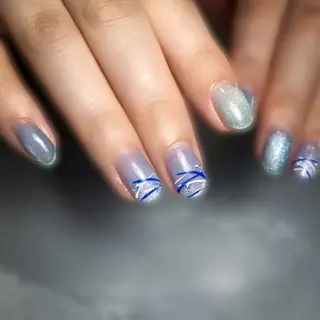 ネイル &.nail/ ニュアンス/持込み可のネイルデザイン