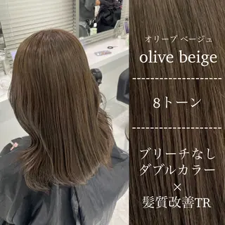 カラー 🤍ブリーチなし ブラウンhimi🤍のヘアスタイル