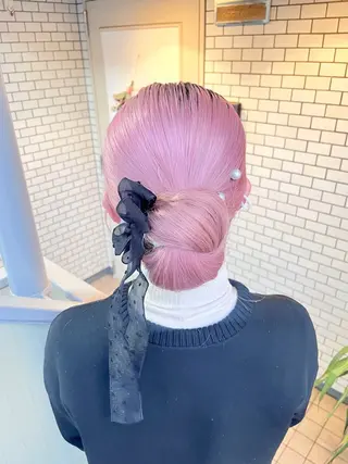 ロング ヘアアレンジ 参列♡デートゆるふわ ヘアメイク🎀みゆうのヘアスタイル