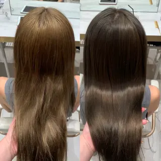 ロング カラー 内田 志乃のヘアスタイル