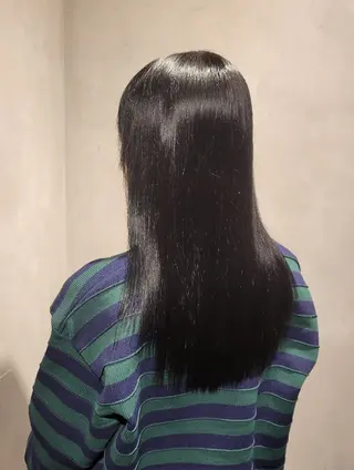 ロング Ayu🐾縮毛矯正/ ブリーチ無しカラーのヘアスタイル