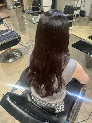 ロング カラー 長野 美沙のヘアスタイル