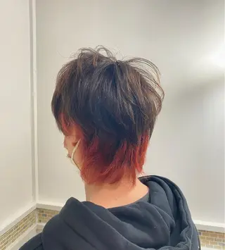 ショート カラー メンズ 田中 悠之のヘアスタイル