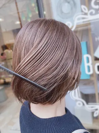 ショート 馬場智哉 白髪ぼかしハイライトのヘアスタイル