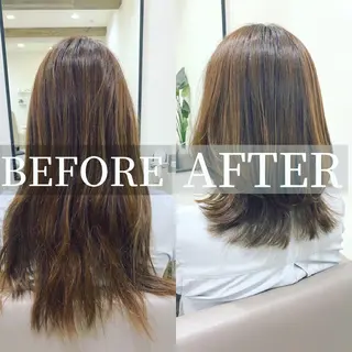 ミディアム Ashanti 磯崎のヘアスタイル