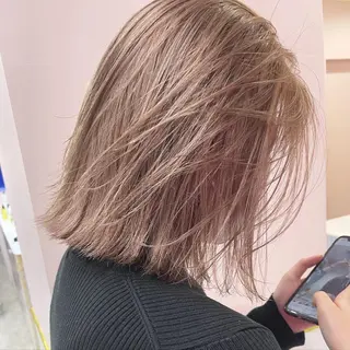 ショート カラー 透明感カラー× レイヤーカット✨高梨のヘアスタイル