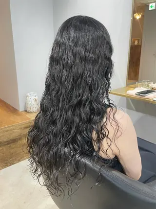 ロング パーマ 【表参道】Ruri デジタルパーマのヘアスタイル