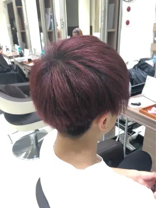 ショート カラー ヘアアレンジ メンズ 小白井 由美のヘアスタイル