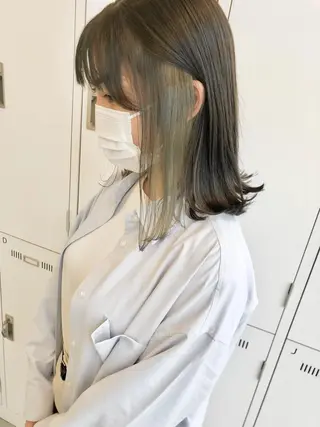 ミディアム カラー Saori / さおりのヘアスタイル