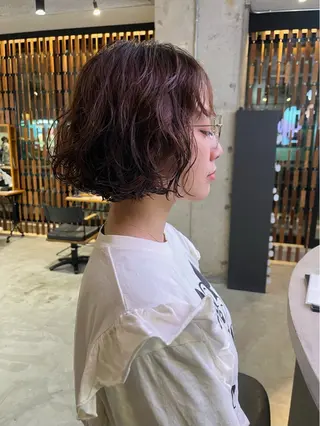 ショート パーマ haruka ♡レイヤー/透明感のヘアスタイル
