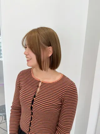 ショート カラー パーマ/縮毛矯正 /かわいい/せき🫧のヘアスタイル