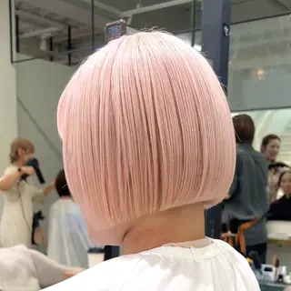 ショート カラー 🎀韓国ボブ/ハイト ーン/まりん🎀のヘアスタイル