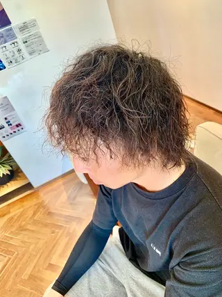 ショート パーマ 秋山知穂🧸縮毛矯正 ショート新越谷南越谷のヘアスタイル
