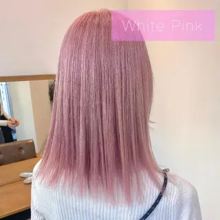 セミロング akina*ブリーチ ♡トレンドヘアのヘアスタイル