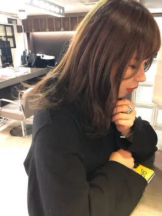 ロング カラー eri kinjoのヘアスタイル