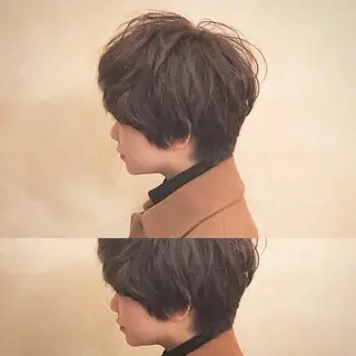 ショート ミディアム カラー ヘアアレンジ 前田 敬太のヘアスタイル