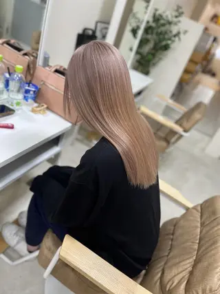 ロング カラー 🩵垢抜け確定🩵 ハイトーン特化🩵のヘアスタイル