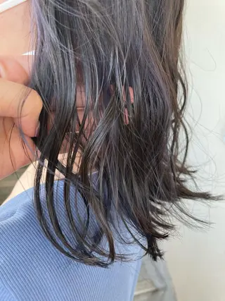 セミロング カラー 透けるカラー💐 maeのヘアスタイル